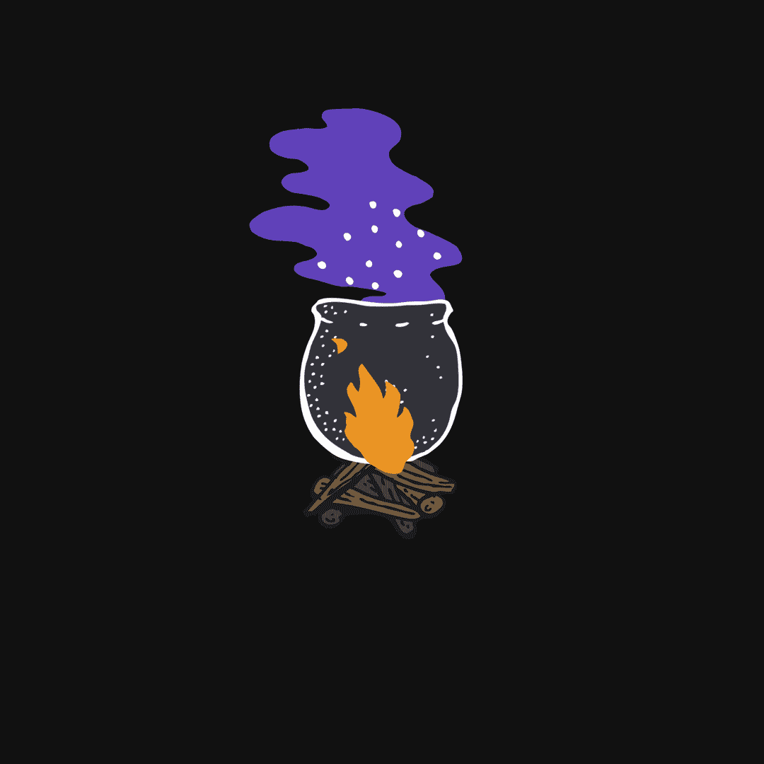 witch with pot